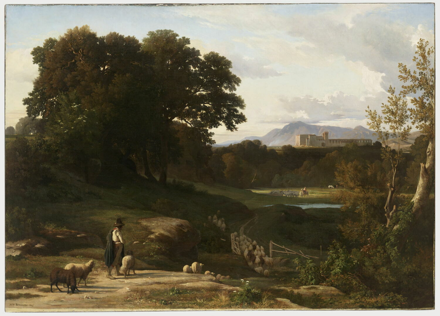 Lunghezza (environs de Rome)., Benouville, Achille, 2e quart du XIXe siècle (1847)