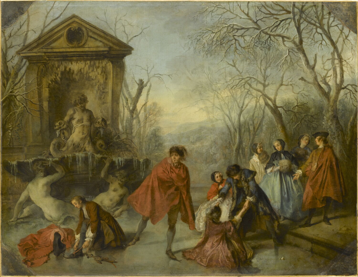 L'Hiver, Lancret, Nicolas, 2e quart du XVIIIe siècle (1738)