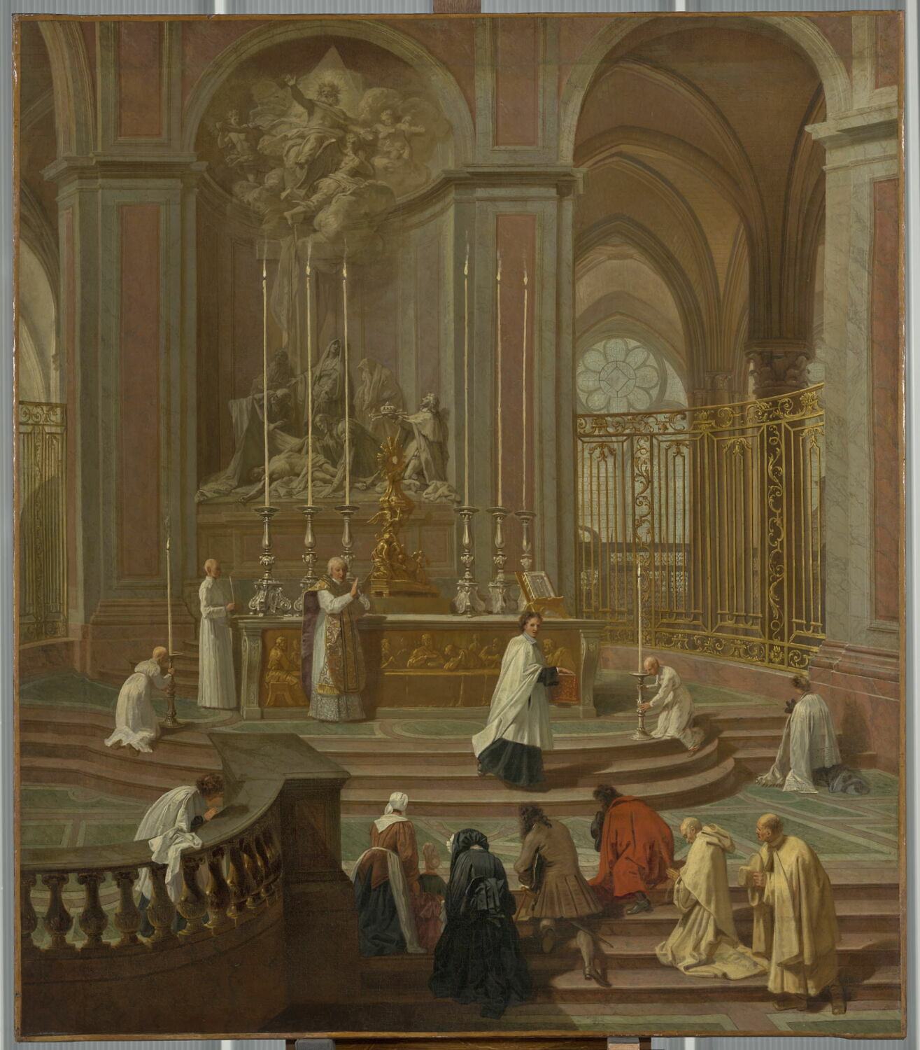 La messe du chanoine Antoine de La Porte, Jouvenet, Jean, 1e quart du XVIIIe siècle (vers 1710)