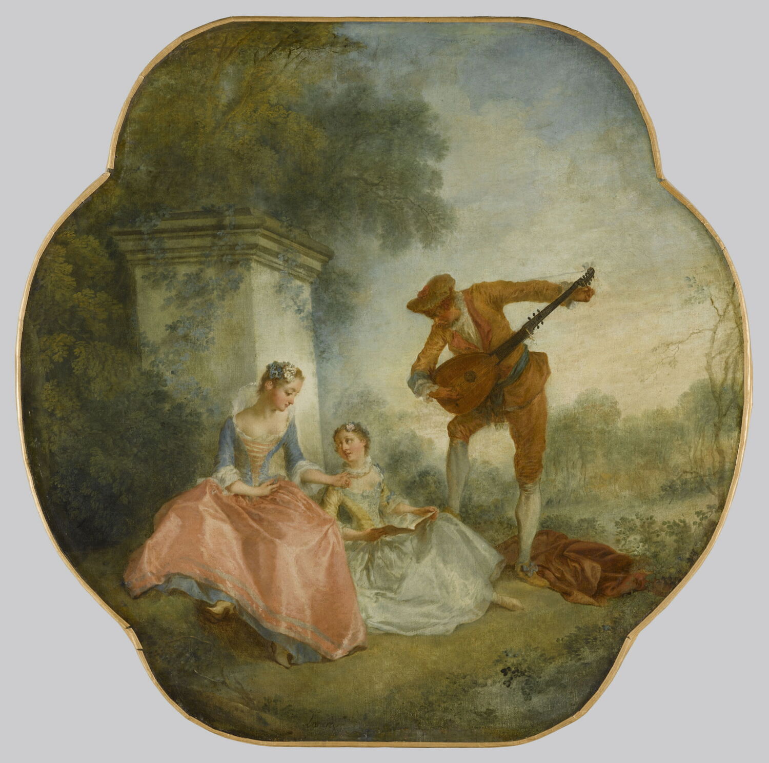 La Leçon de musique, Lancret, Nicolas, 2e quart du XVIIIe siècle (vers 1743)