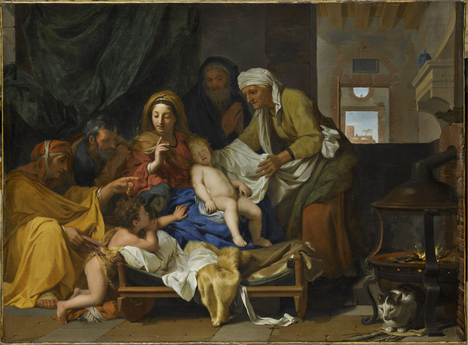 Le Sommeil de l'Enfant Jésus ou Le Silence, Le Brun, Charles, 3e quart du XVIIe siècle (1655)