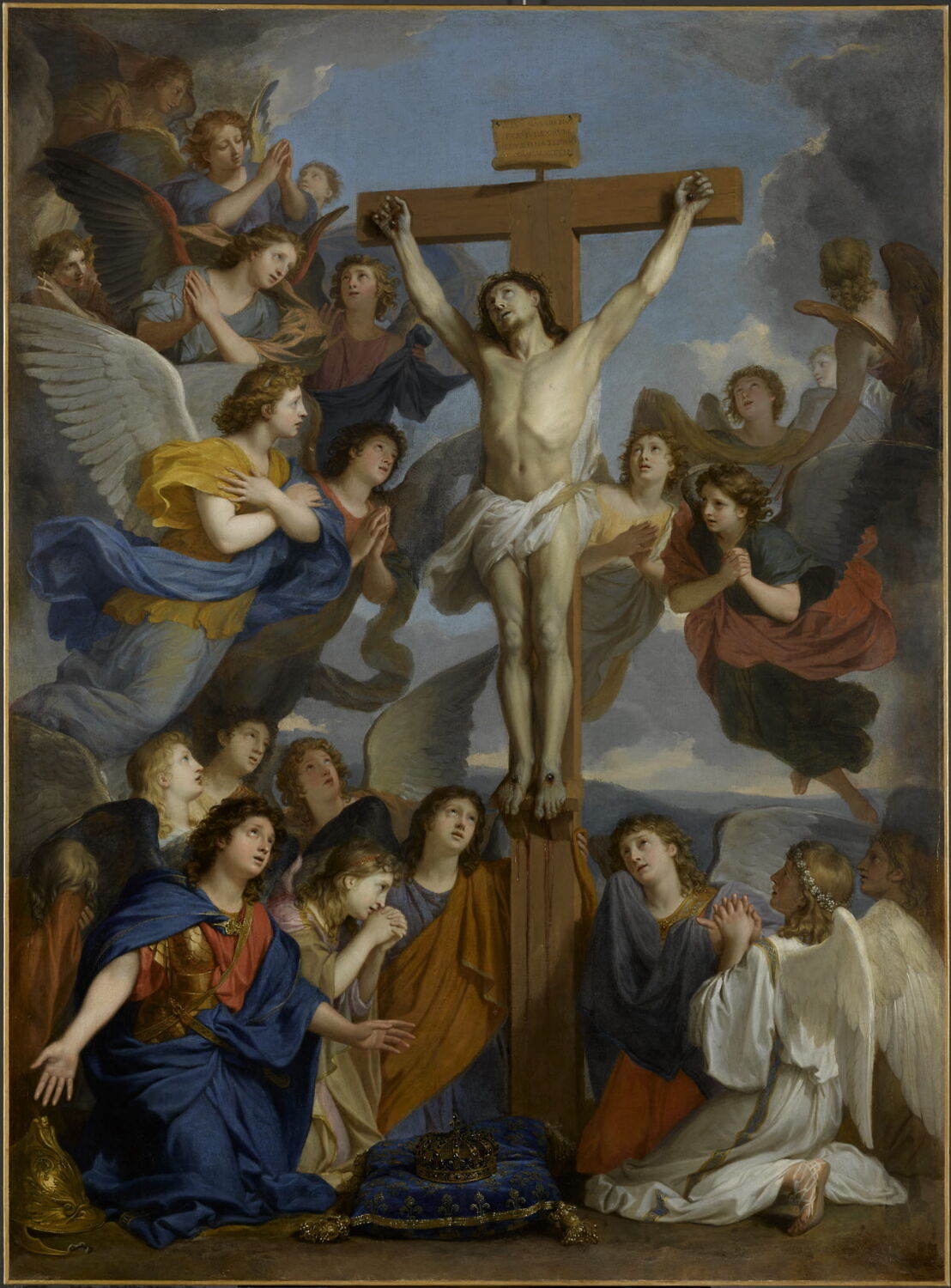 Le Crucifix aux anges, Le Brun, Charles, 2e moitié du XVIIe siècle (1661 - 1686)