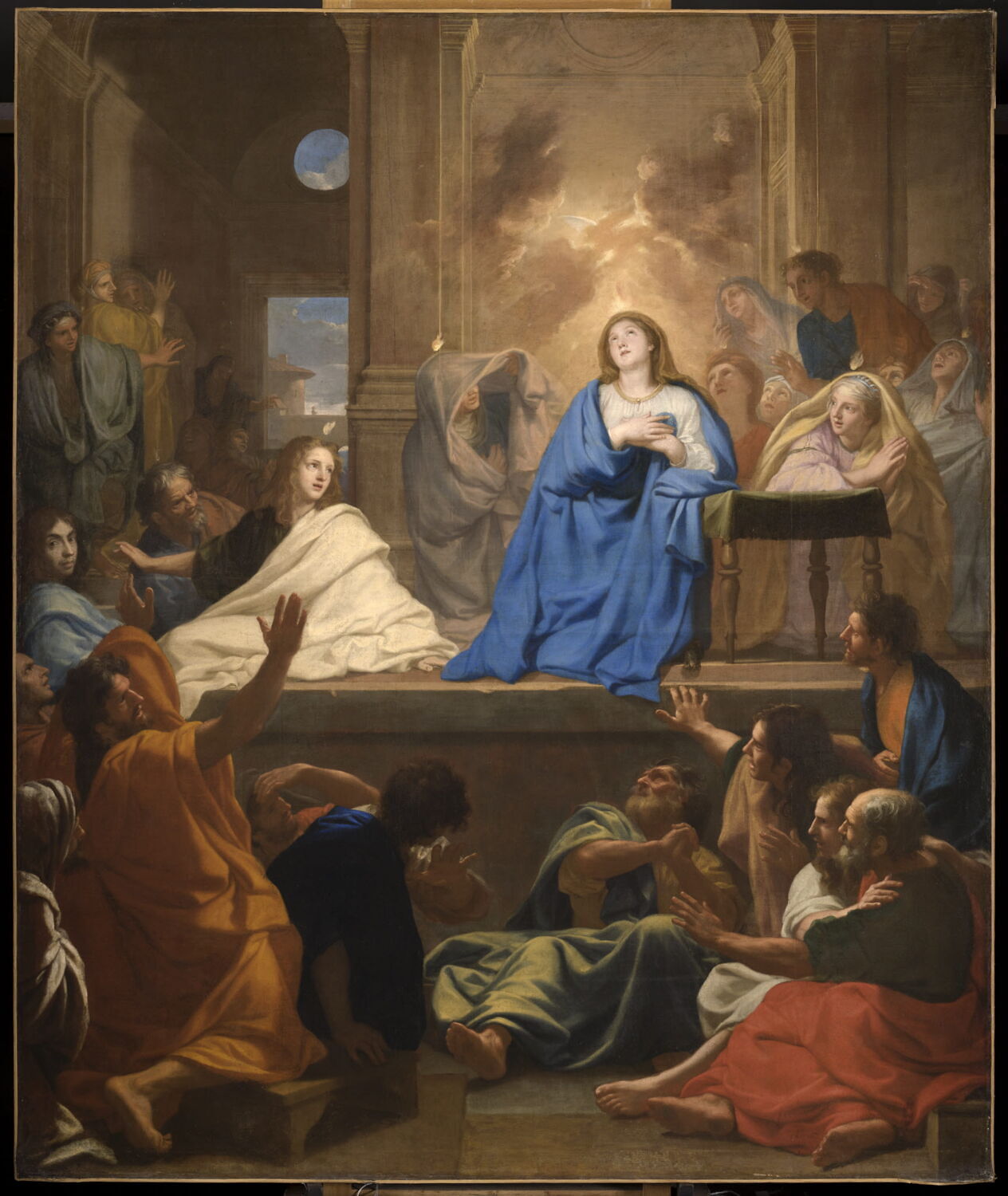 La descente du Saint Esprit, Le Brun, Charles, Milieu du XVIIe siècle (1656 - 1657)