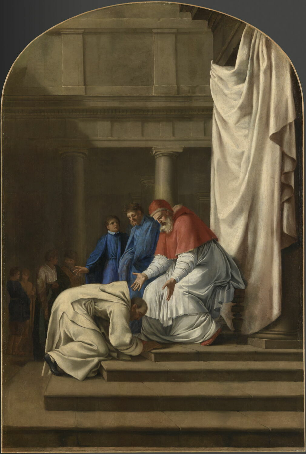 Saint Bruno aux pieds du pape Urbain II, Le Sueur, Eustache, 2e quart du XVIIe siècle (1645 - 1648)
