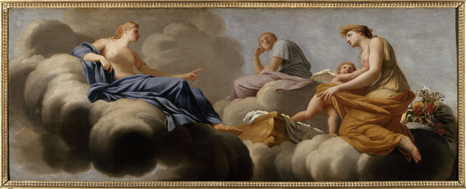 L'Amour, réprimandé par sa mère, se réfugie dans les bras de Cérès, Le Sueur, Eustache, 2e quart du XVIIe siècle (1645 - 1647)