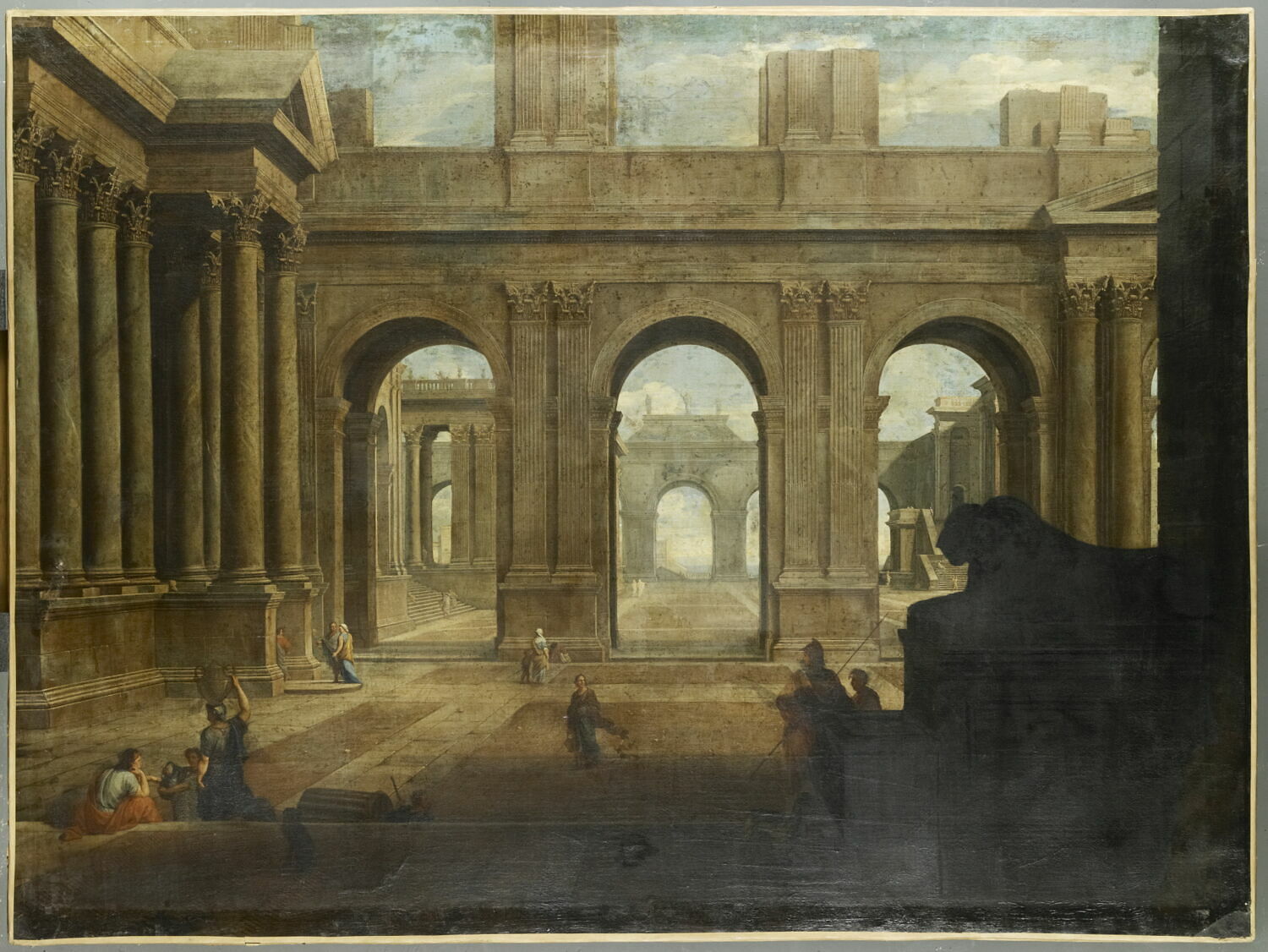 Vue d'un palais imaginaire, Le Maire, Jean, Milieu du XVIIe siècle (1640 - 1660)