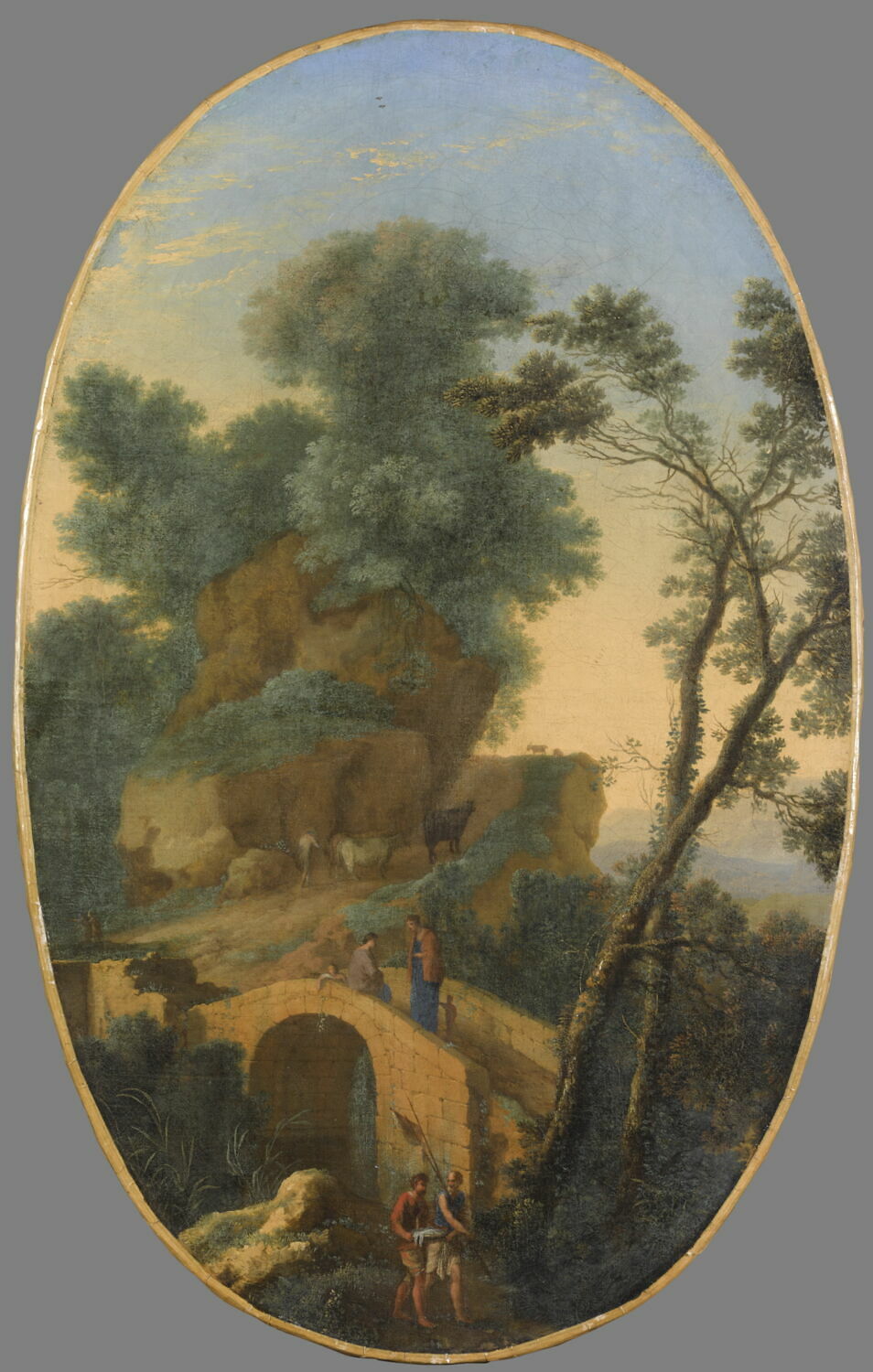 Paysage au pont, Swanevelt, Herman van, 3e quart du XVIIe siècle (1668)