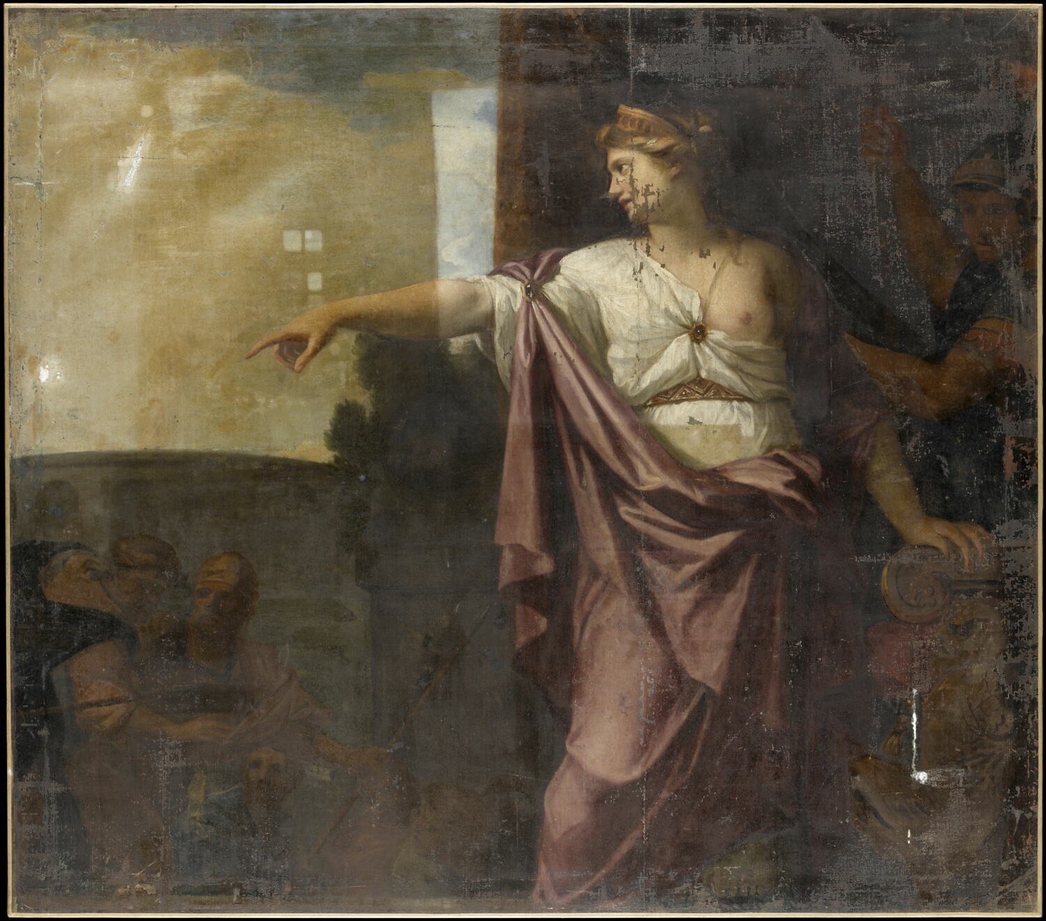 La Reine de Saba s'adressant à des soldats, Loir, Nicolas, Fin du XVIIe siècle - début du XVIIIè siècle (vers 1674 - 1677)