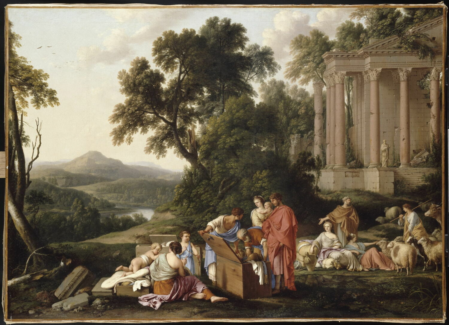 Laban cherchant ses idoles dans les bagages de Jacob, La Hyre, Laurent de, 2e quart du XVIIe siècle (1647)