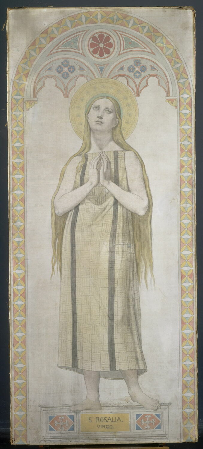 Sainte Rosalie, vierge, Ingres, Jean-Auguste-Dominique, 2e quart du XIXe siècle (1842)