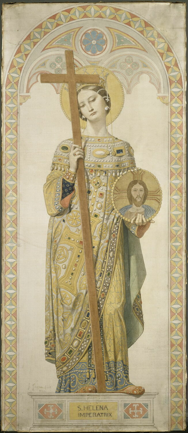 Sainte Hélène, impératrice, Ingres, Jean-Auguste-Dominique, 2e quart du XIXe siècle (1842)