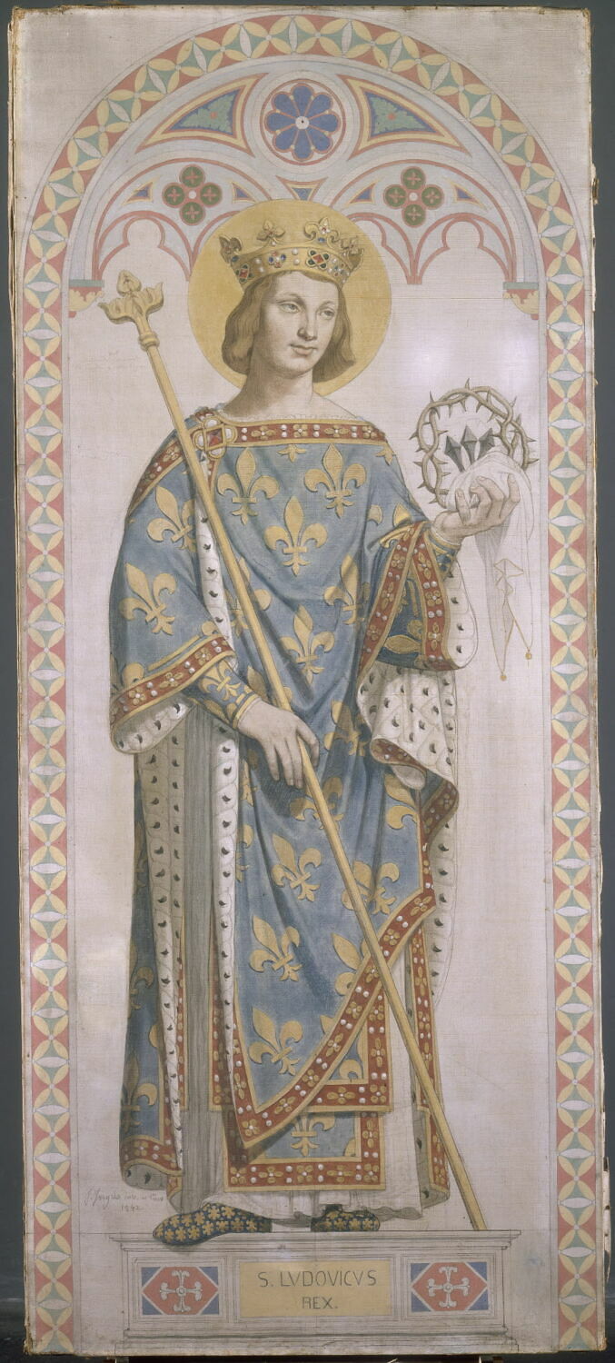 Saint Louis, roi de France, Ingres, Jean-Auguste-Dominique, 2e quart du XIXe siècle (1842)