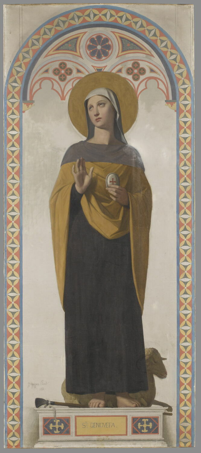 Sainte Geneviève, patronne de Paris, Ingres, Jean-Auguste-Dominique, 2e quart du XIXe siècle (1844)