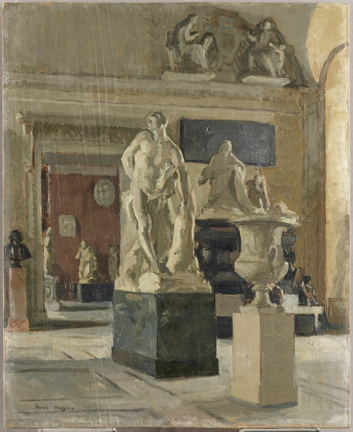 Vue des Salles de sculpture française du XVIIe siècle au Louvre, Hugues, Paul, 1e moitié du XXe siècle (1946)