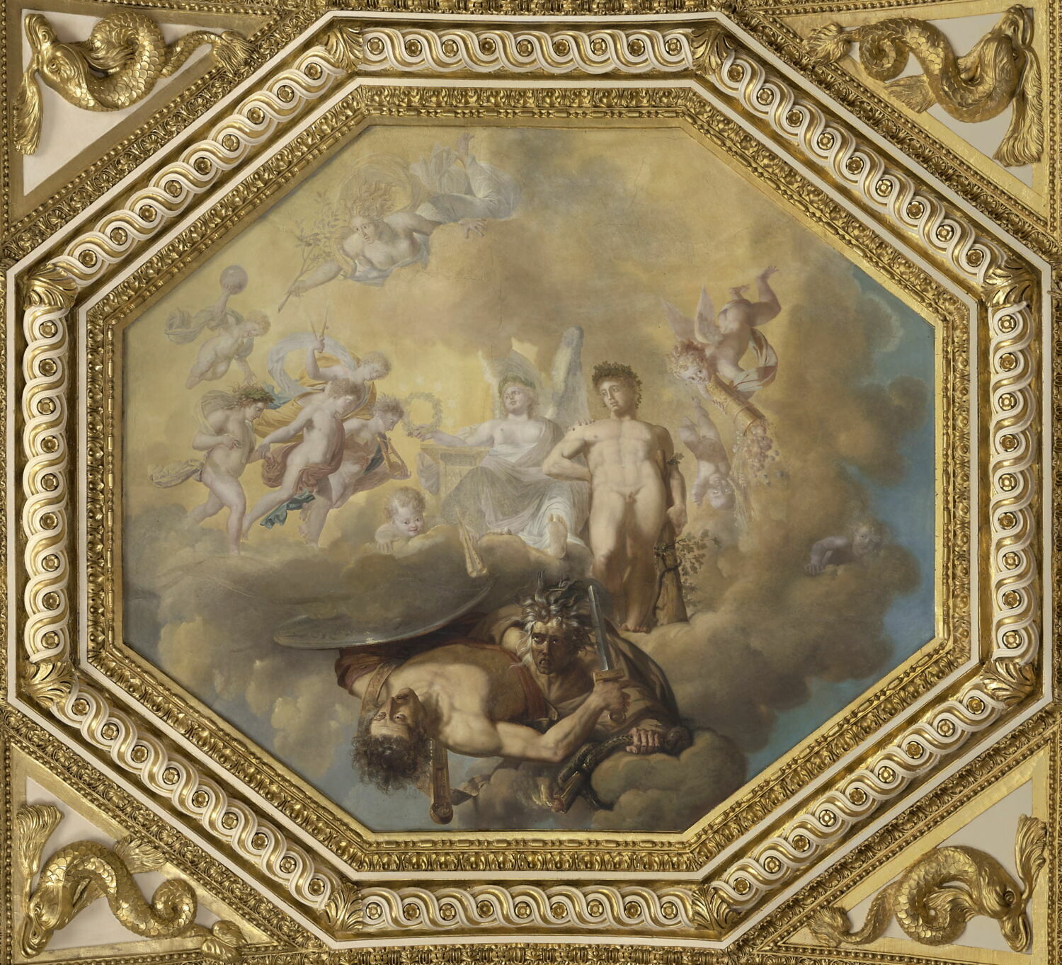 Plafond : L'Hercule français, Hennequin, Philippe-Auguste, Fin du XVIIIe siècle - début du XIXè siècle (1800)