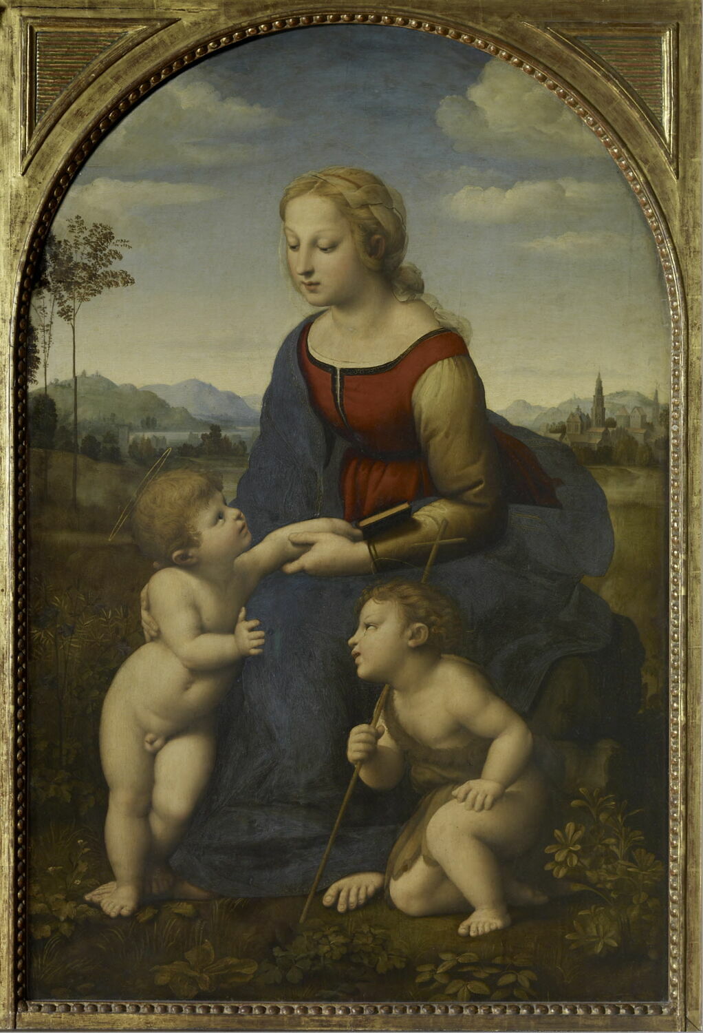 La Vierge à l'Enfant avec le petit saint Jean Baptiste Louvre Collections