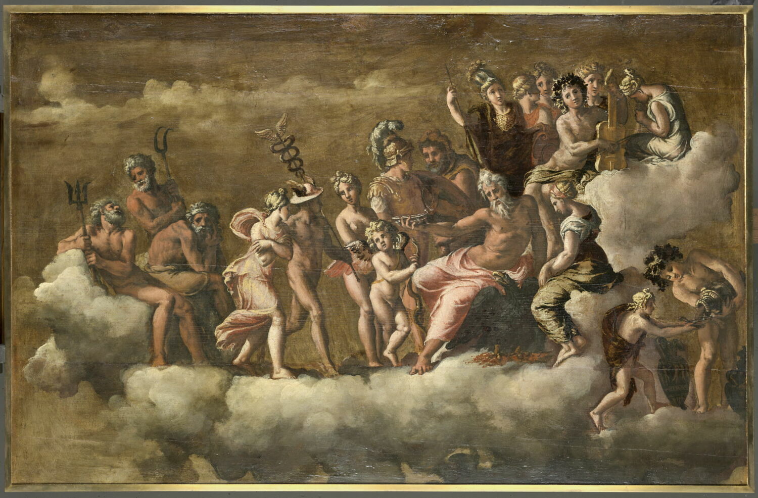 Psyché reçue dans l'Olympe, Polidoro da Caravaggio, 1e quart du XVIe siècle (1500 - 1525)