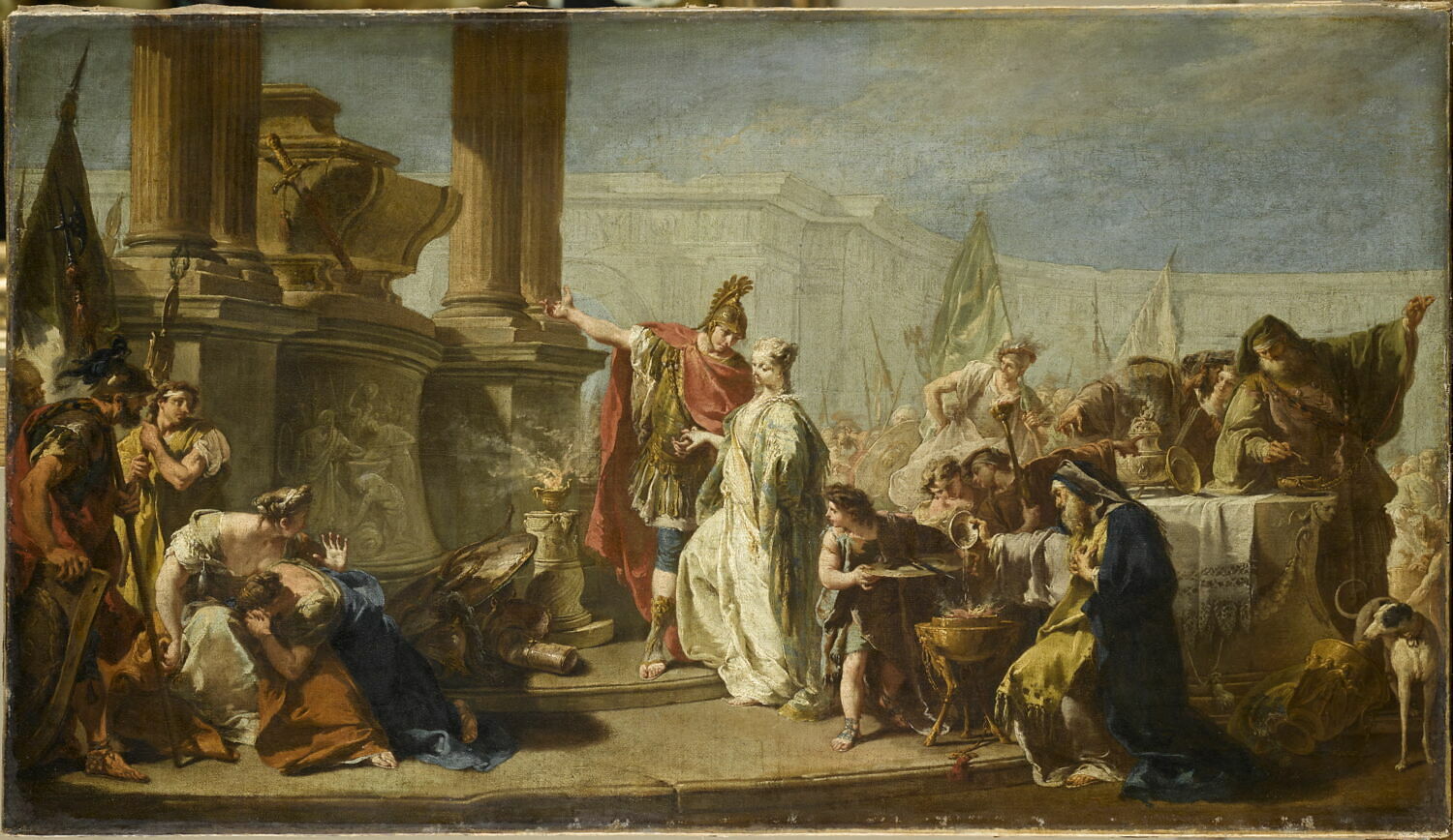 Polyxène devant le tombeau d'Achille, Pittoni, Giambattista, 2e quart du XVIIIe siècle (vers 1732 - 1735)
