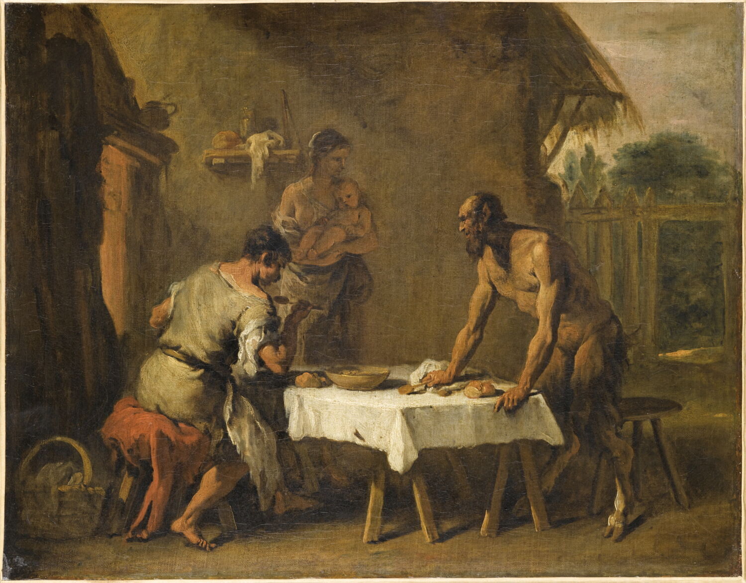 Le satyre et le paysan, Ricci, Sebastiano, 1e quart du XVIIIe siècle (vers 1710)