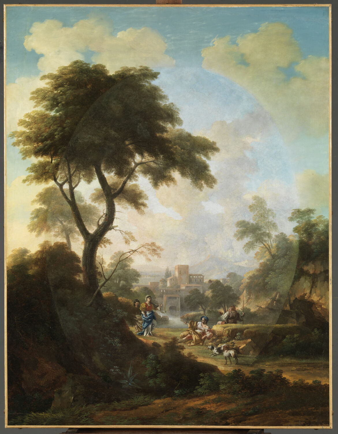 Paysage avec rencontre galante, Pagano, Michele, XVIIIe siècle (1700 - 1800)