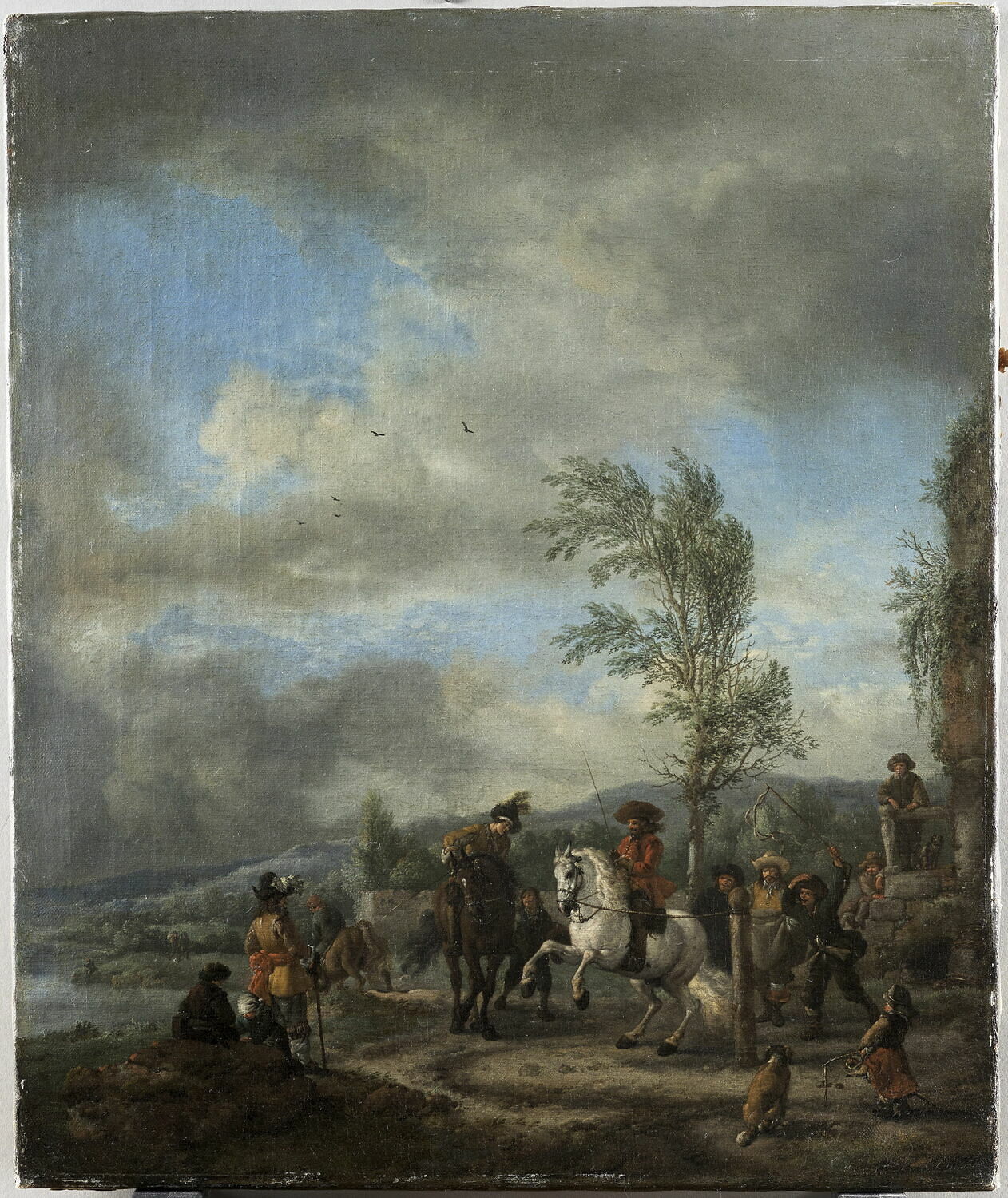 Le Manège en plein air, Wouwerman, Philips, Milieu du XVIIe siècle (vers 1655 - 1660)