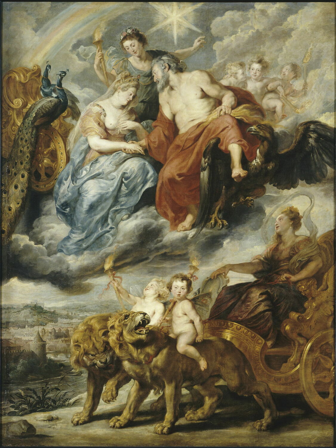 L’Arrivée de la reine à Lyon, Питер Пауль Рубенс, первая четверть XVII века (1600–1625)
