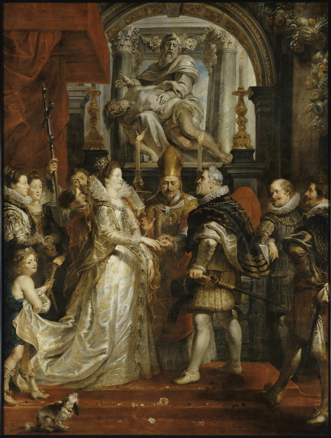Les Épousailles de la reine, Питер Пауль Рубенс, первая четверть XVII века (1600–1625)