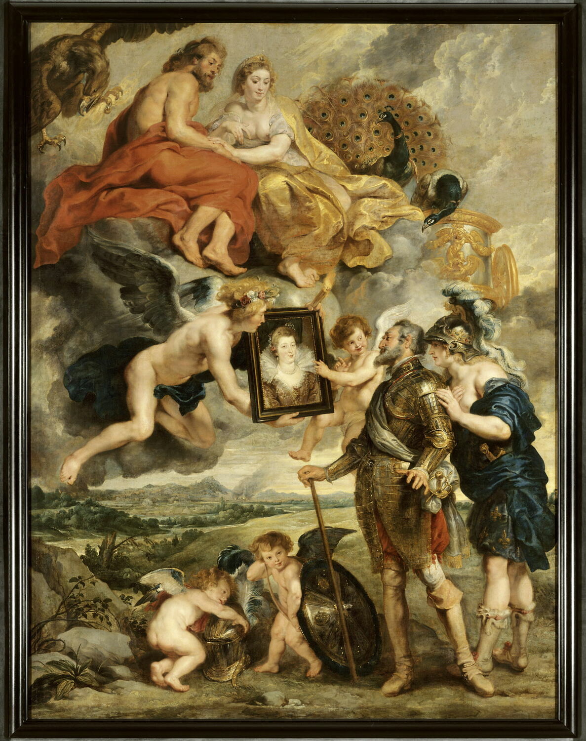 Henri IV reçoit le portrait de Marie de Médicis et se laisse désarmer par l’Amour, Питер Пауль Рубенс, первая четверть XVII века (1600–1625)