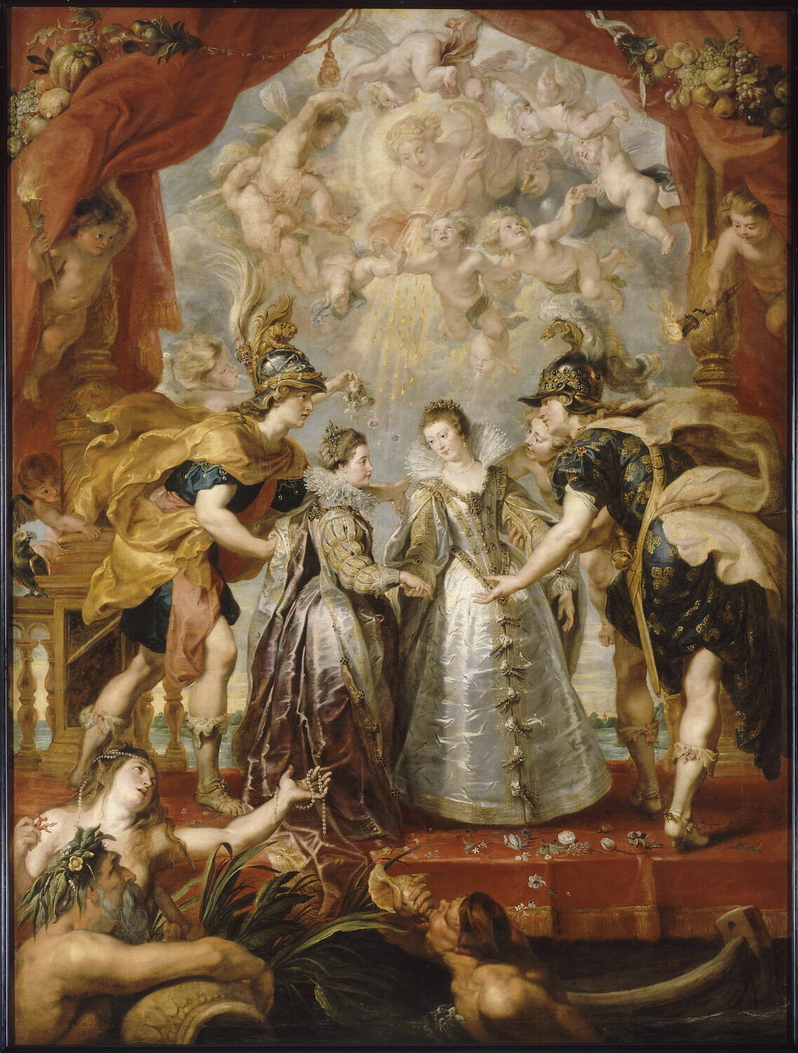 L'Échange des deux princesses de France et d'Espagne sur la Bidassoa à Hendaye, le 9 novembre 1615, Питер Пауль Рубенс, первая четверть XVII века (1600–1625)