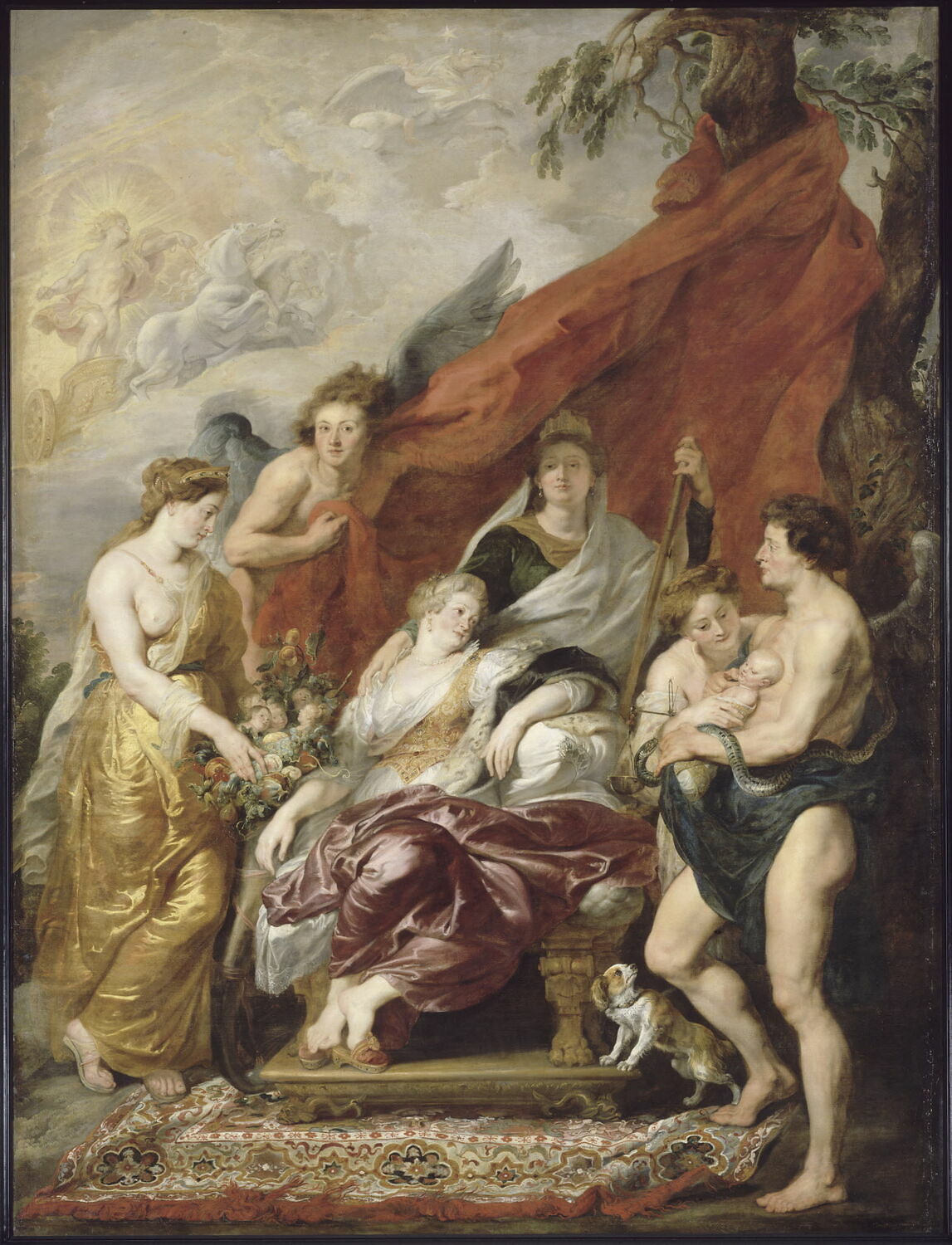 La Naissance du Dauphin (futur Louis XIII) à Fontainebleau, le 27 septembre 1601, Питер Пауль Рубенс, первая четверть XVII века (1600–1625)
