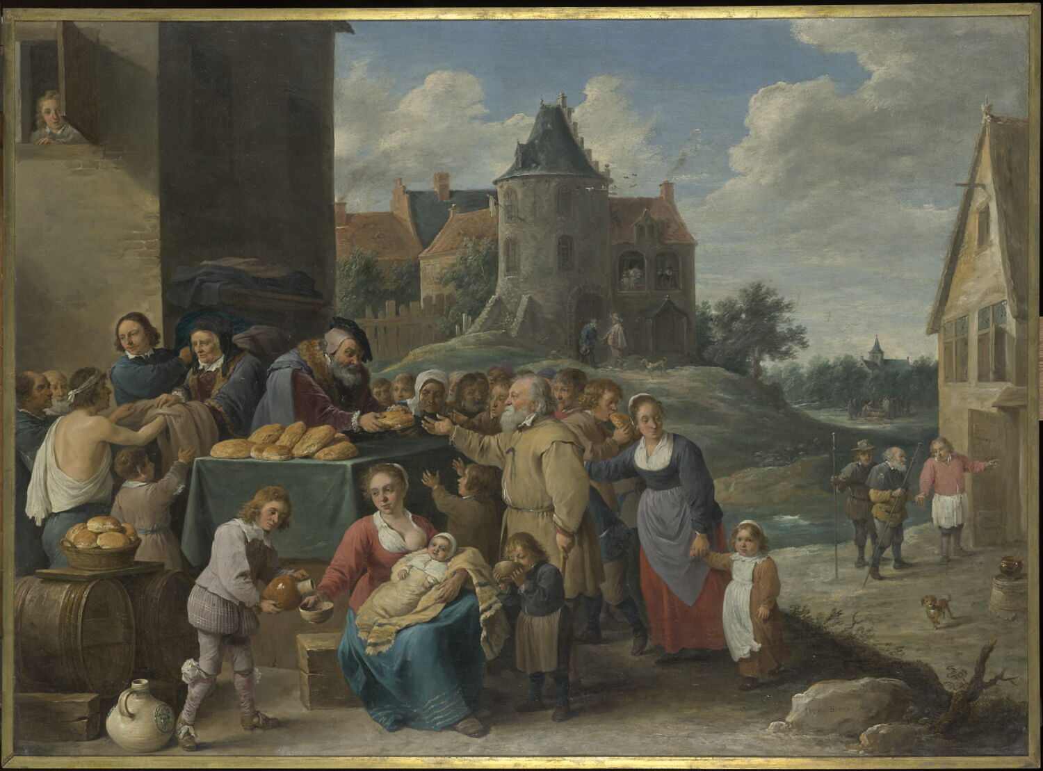Les Sept Oeuvres de miséricorde, Teniers, David II, 2e quart du XVIIe siècle (vers 1640)
