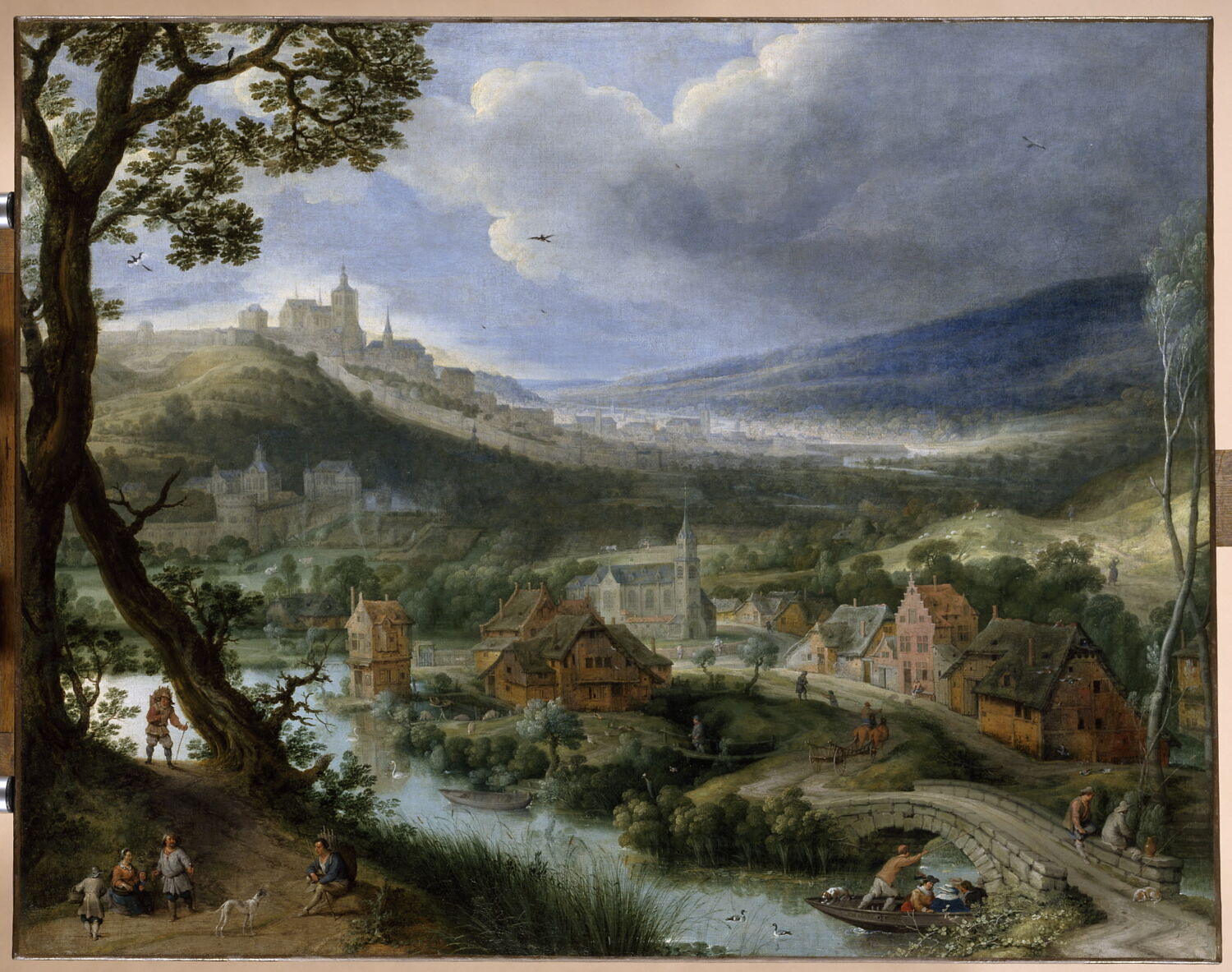 Vue des environs de Bruxelles (vue de fantaisie), Stalbemt, Adriaen van, 1e moitié du XVIIe siècle (1600 - 1650)