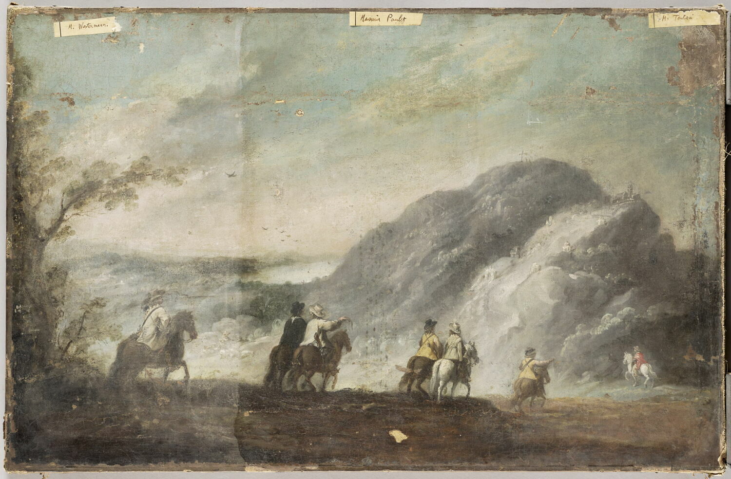 Marche de cavaliers dans un paysage montagneux, Snayers, Pieter, 1e moitié du XVIIe siècle (1600 - 1650)