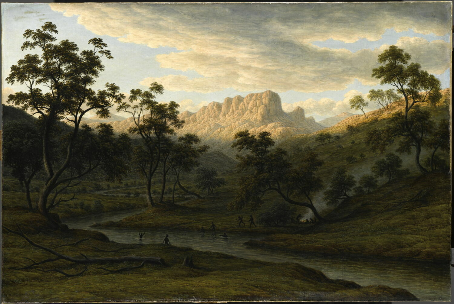 "Soleil couchant à Ben Lomond" (Tasmanie), 1840, Glover, John, 2e quart du XIXe siècle (1840)