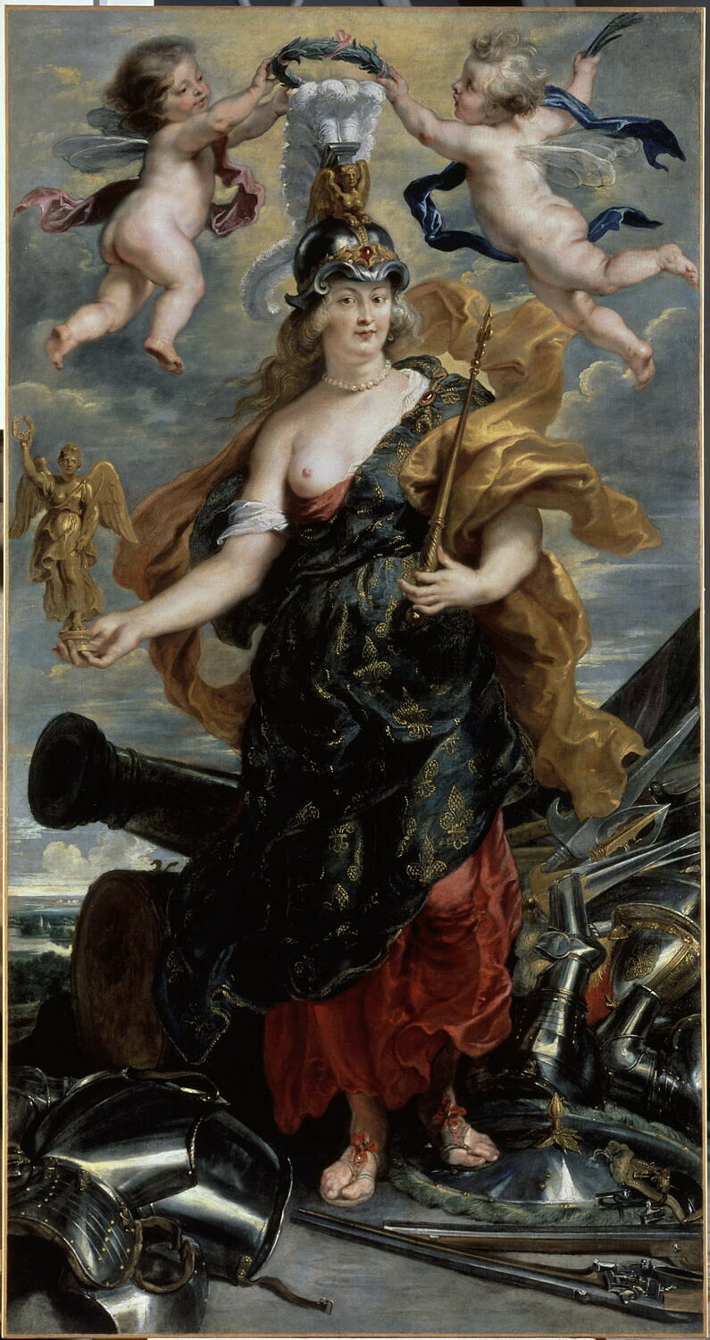 Portrait de Marie de Médicis (1573-1642) en reine triomphante, Питер Пауль Рубенс, XVII век (1600–1700)