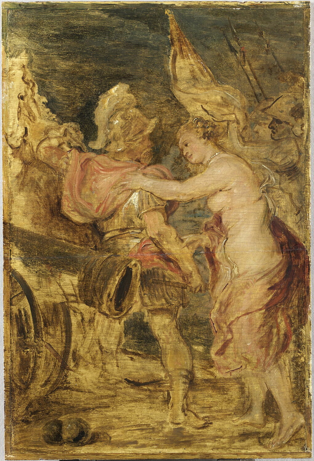 Vénus cherchant à dissuader Mars de partir au combat, Питер Пауль Рубенс, XVII век (1634–1635)