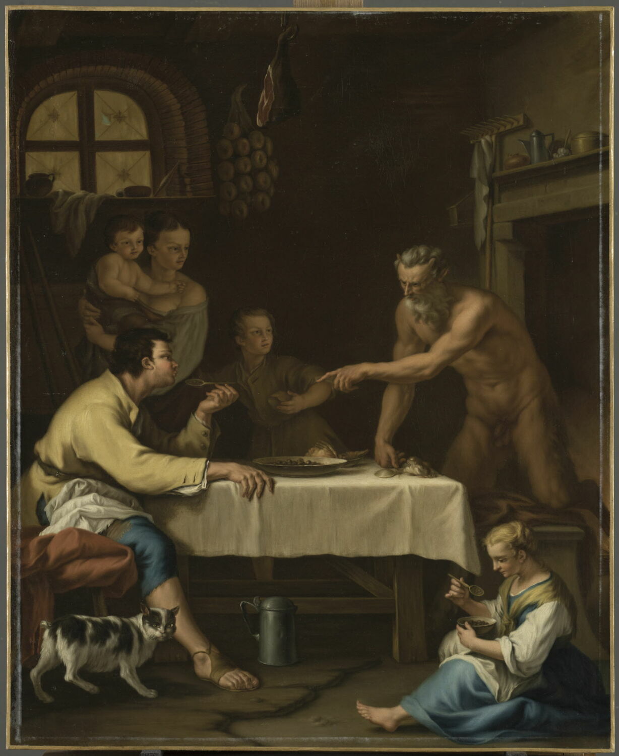 Le Satyre et le paysan, Ricci, Sebastiano, Fin du XVIIe siècle - début du XVIIIè siècle (1675 - 1725)