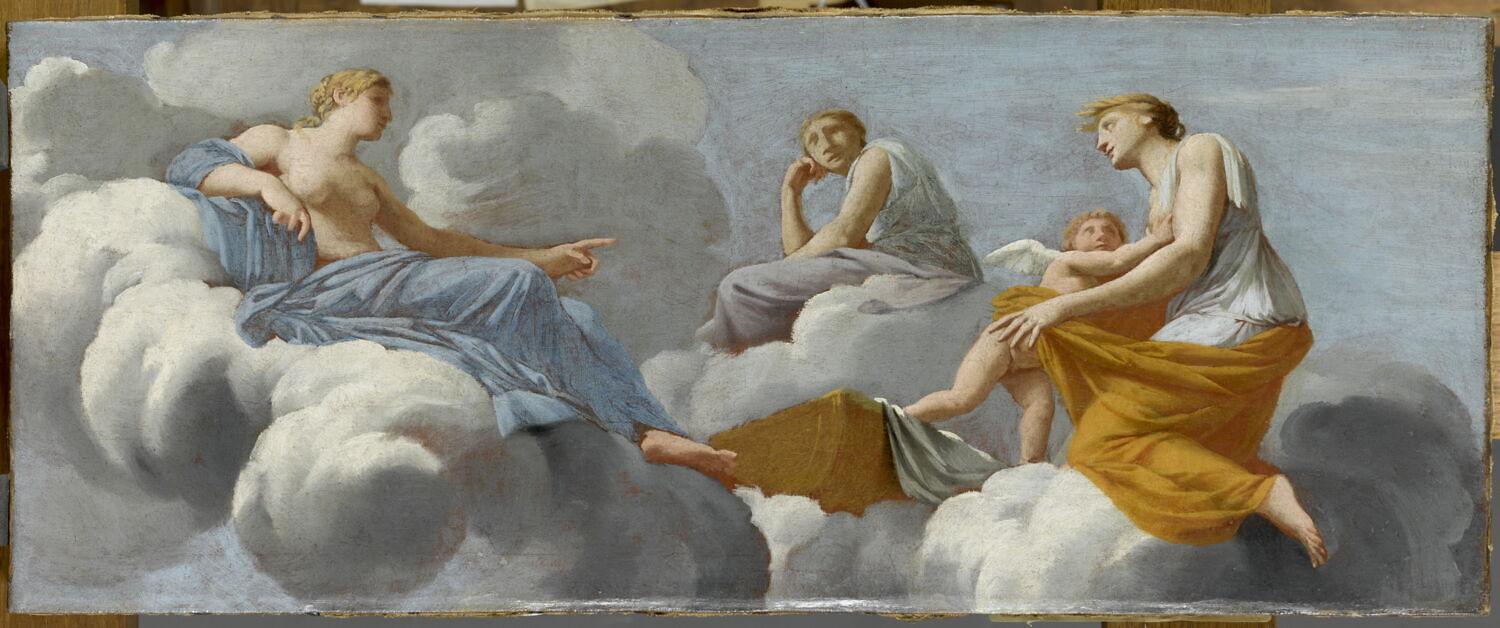 L'Amour, réprimandé par sa mère, se réfugie dans les bras de Cérès, Le Sueur, Eustache, 2e quart du XVIIe siècle (vers 1645)