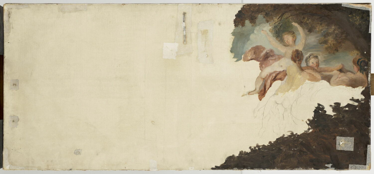 Les Baigneuses., Fragonard, Jean-Honoré, 3e tiers du XVIIIe siècle (après 1763)