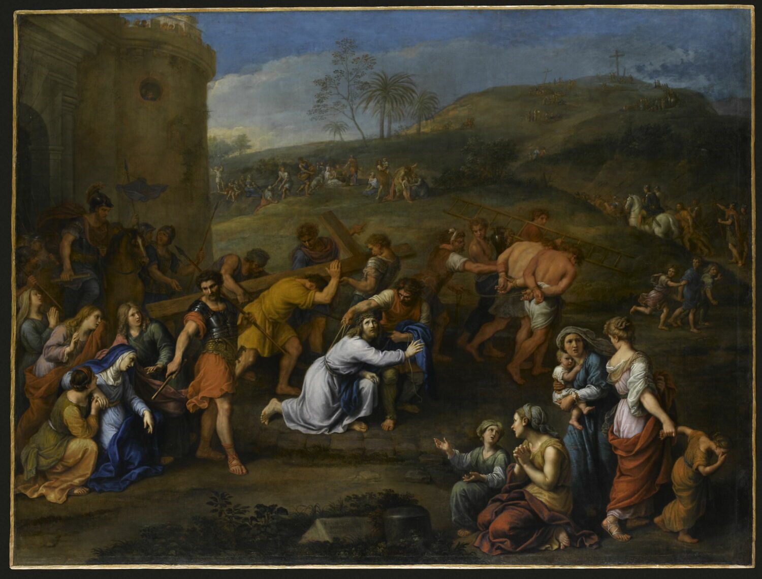 Jésus sur le chemin du calvaire, Mignard, Pierre, 4e quart du XVIIe siècle (1684)