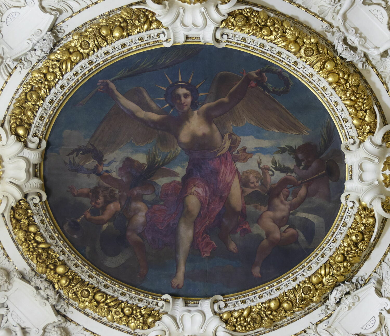 La Gloire distribuant des palmes et des couronnes, Шарль Луи Мюллер, третья четверть XIX века (1850–1875)