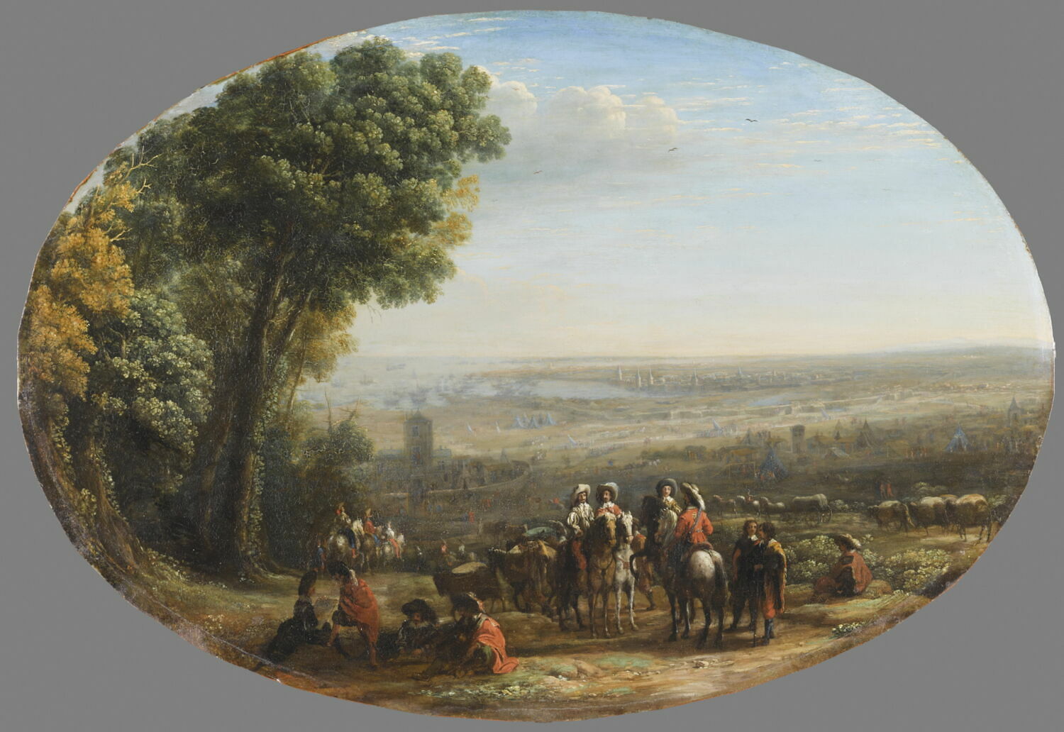 Siège de la Rochelle par Louis XIII, Gellée, Claude, 2e quart du XVIIe siècle (vers 1630 - 1635)