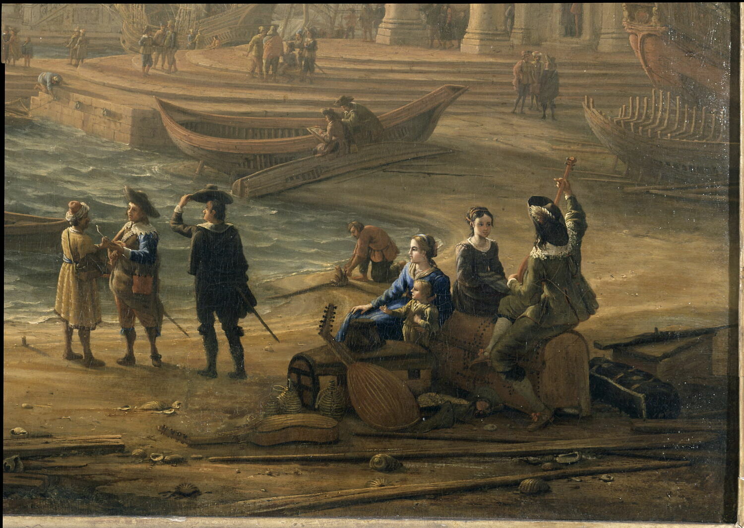Claude Lorrain Port De Mer Au Soleil Couchant Port de mer au soleil couchant - Louvre Collections