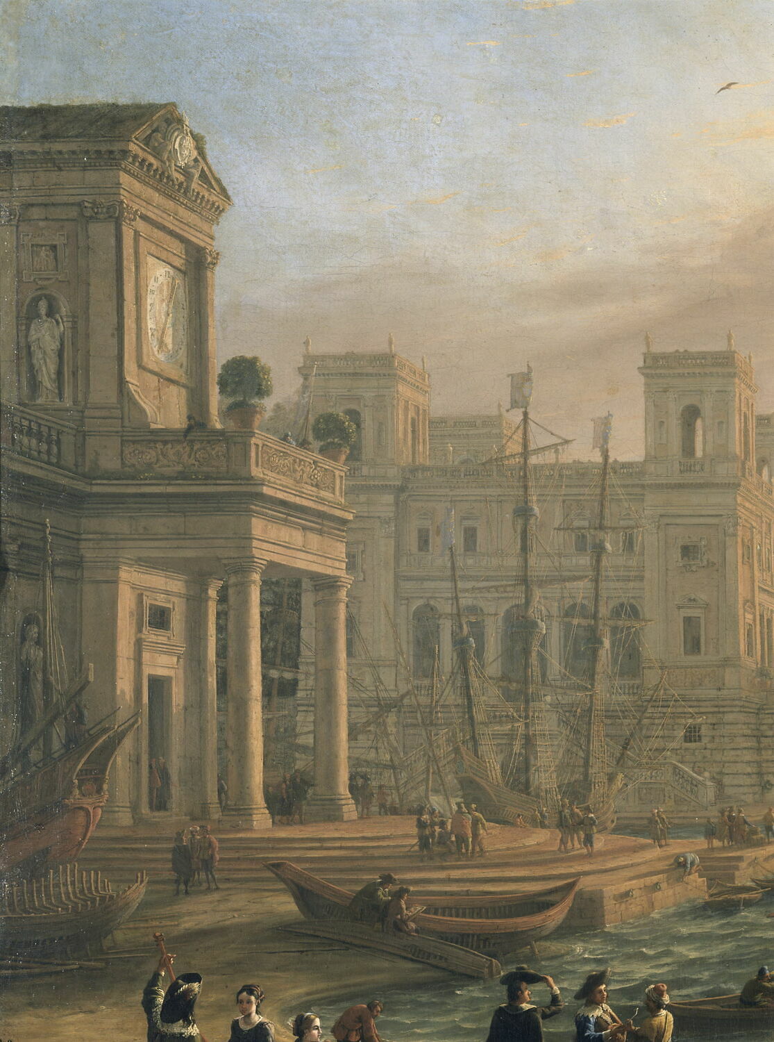 Claude Lorrain Port De Mer Au Soleil Couchant Port de mer au soleil couchant - Louvre Collections