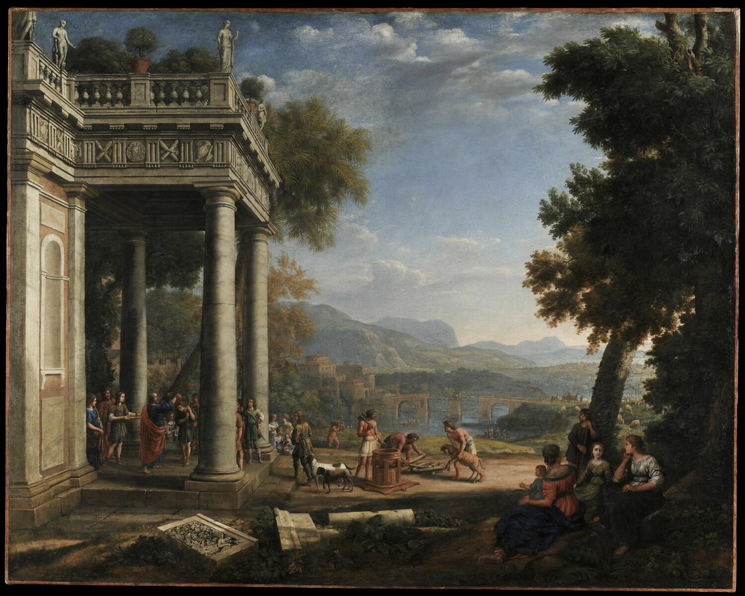 David sacré roi par Samuel, Gellée, Claude, 2e quart du XVIIe siècle (1647)