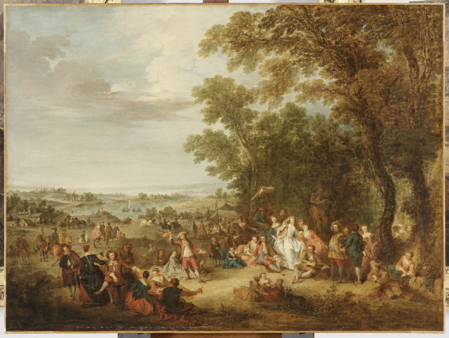 Fête champêtre., De Bar, Bonaventure, 2e quart du XVIIIe siècle (1728)
