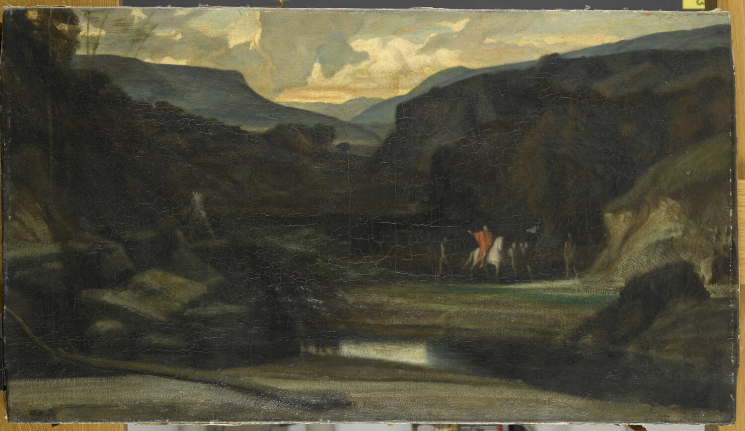 Paysage. Saül poursuivant David, Alexandre-Gabriel Decamps, c. 19th century