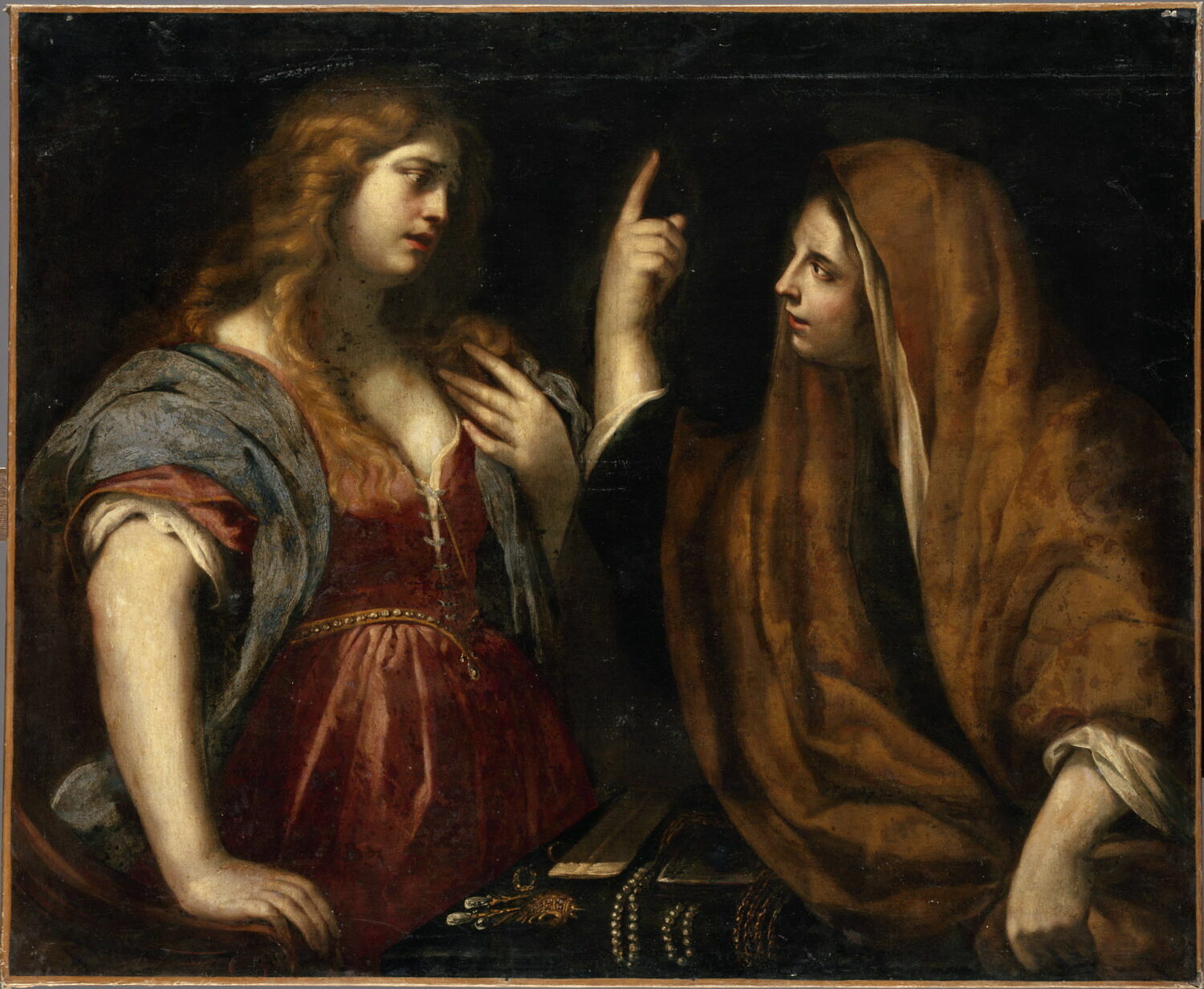 La conversion de la Madeleine, Vaccaro, Andrea, XVIIe siècle (1600 - 1700)