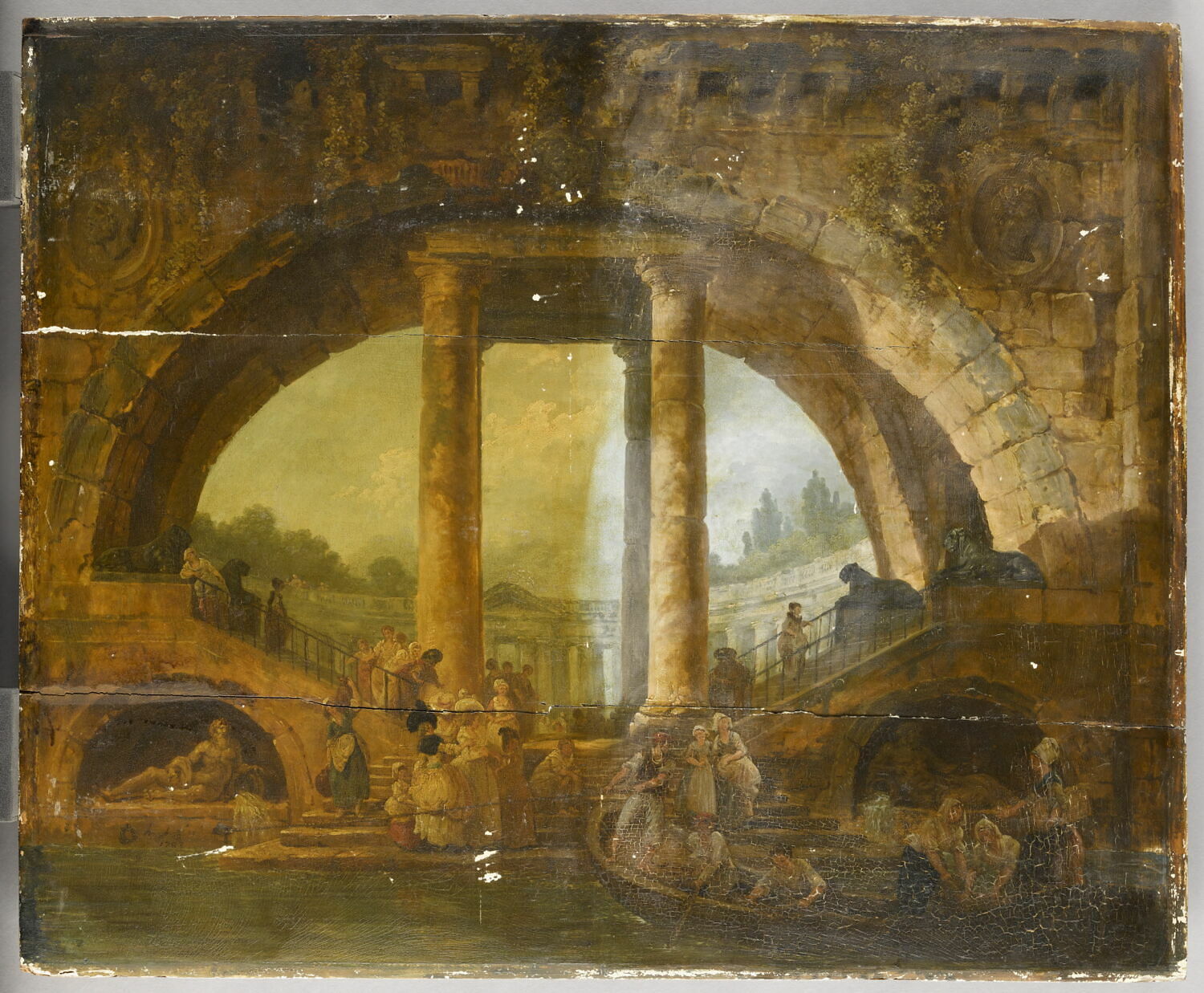 Une Grotte, ou L'Arche de pierre, Robert, Hubert, 4e quart du XVIIIe siècle (1783)