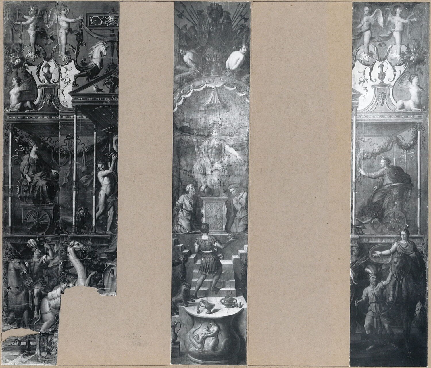 Le Triomphe de Mars (un des quatre fragments), Coypel, Noël, Fin du XVIIe siècle (1684 - 1690)